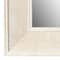31&#x22; White Wash Rectangle Wall Mirror with Rattan Detail
